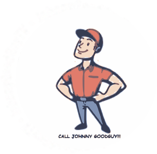 Johnny Goodguy mascot illustration